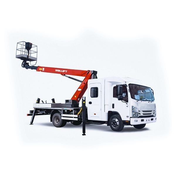 Autocarro con piattaforma aerea